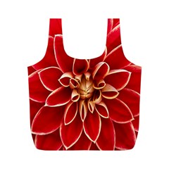 Red Dahila Reusable Bag (M) from ArtsNow.com Front