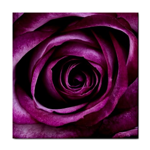 Deep Purple Rose Ceramic Tile from ArtsNow.com Front