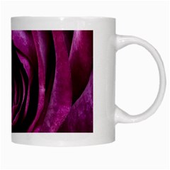 Deep Purple Rose White Coffee Mug from ArtsNow.com Right