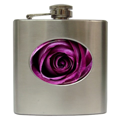 Deep Purple Rose Hip Flask from ArtsNow.com Front