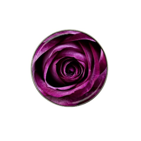 Deep Purple Rose Golf Ball Marker (for Hat Clip) from ArtsNow.com Front