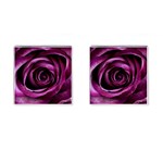 Deep Purple Rose Cufflinks (Square)