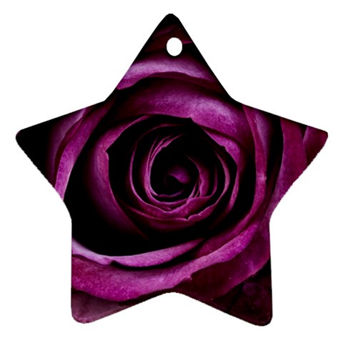 Deep Purple Rose Star Ornament (Two Sides) from ArtsNow.com Back