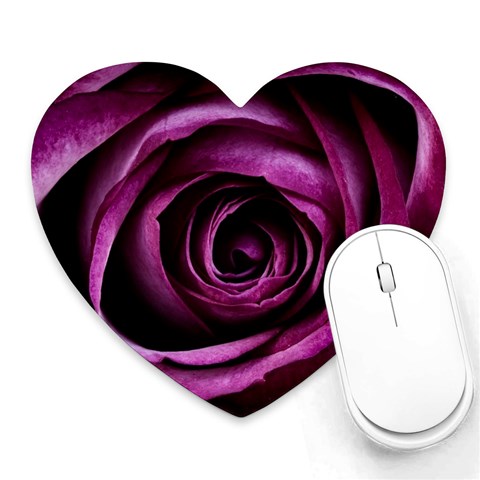 Deep Purple Rose Mouse Pad (Heart) from ArtsNow.com Front