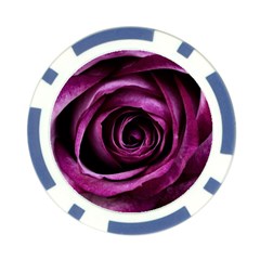 Deep Purple Rose Poker Chip from ArtsNow.com Front