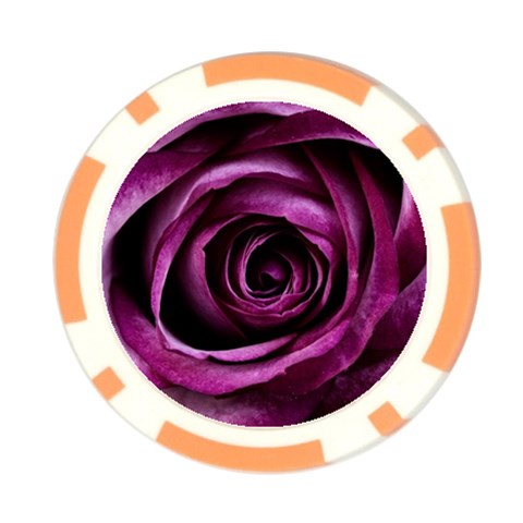 Deep Purple Rose Poker Chip (10 Pack) from ArtsNow.com Front