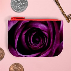 Deep Purple Rose Coin Change Purse from ArtsNow.com Front