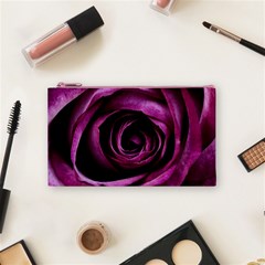 Deep Purple Rose Cosmetic Bag (Small) from ArtsNow.com Front