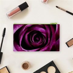 Deep Purple Rose Cosmetic Bag (Small) from ArtsNow.com Back