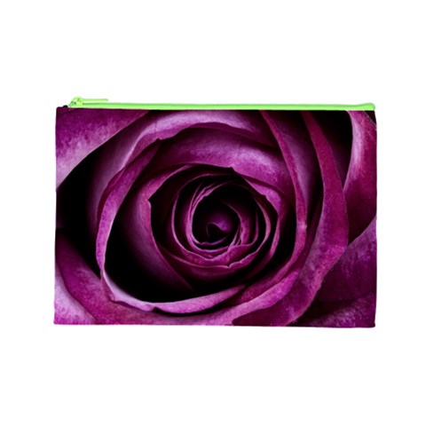 Deep Purple Rose Cosmetic Bag (Large) from ArtsNow.com Front