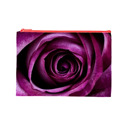 Deep Purple Rose Cosmetic Bag (Large) from ArtsNow.com Front