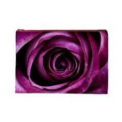 Deep Purple Rose Cosmetic Bag (Large) from ArtsNow.com Front