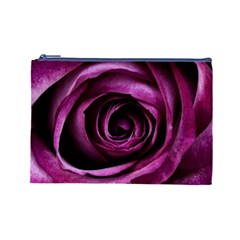 Deep Purple Rose Cosmetic Bag (Large) from ArtsNow.com Front