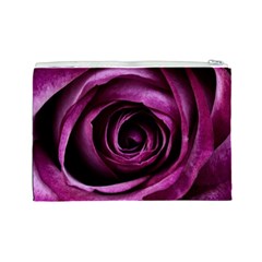 Deep Purple Rose Cosmetic Bag (Large) from ArtsNow.com Back