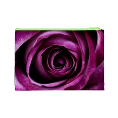 Deep Purple Rose Cosmetic Bag (Large) from ArtsNow.com Back