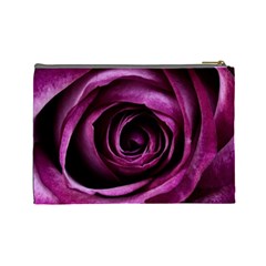 Deep Purple Rose Cosmetic Bag (Large) from ArtsNow.com Back