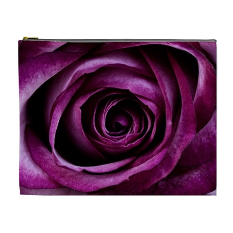 Deep Purple Rose Cosmetic Bag (XL) from ArtsNow.com Front