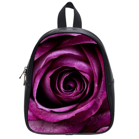 Deep Purple Rose School Bag (Small) from ArtsNow.com Front