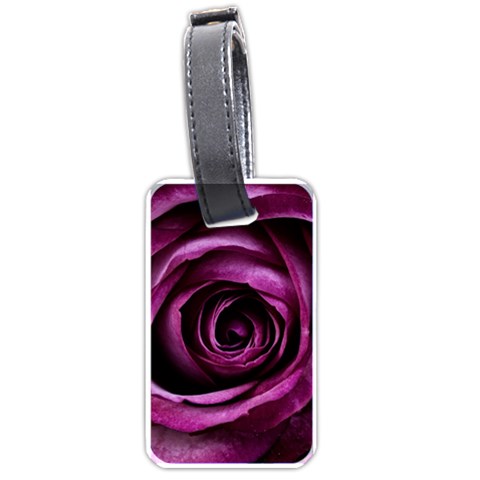 Deep Purple Rose Luggage Tag (One Side) from ArtsNow.com Front