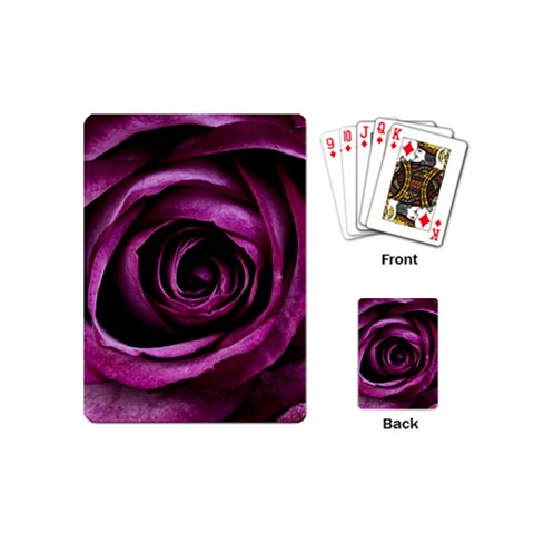 Deep Purple Rose Playing Cards (Mini) from ArtsNow.com Back