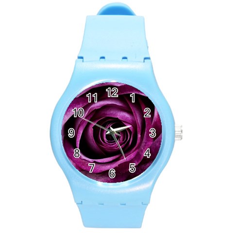 Deep Purple Rose Plastic Sport Watch (Medium) from ArtsNow.com Front