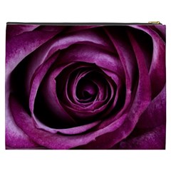 Deep Purple Rose Cosmetic Bag (XXXL) from ArtsNow.com Back