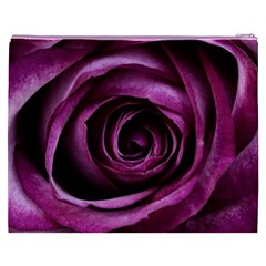 Deep Purple Rose Cosmetic Bag (XXXL) from ArtsNow.com Back