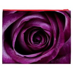 Deep Purple Rose Cosmetic Bag (XXXL) from ArtsNow.com Back