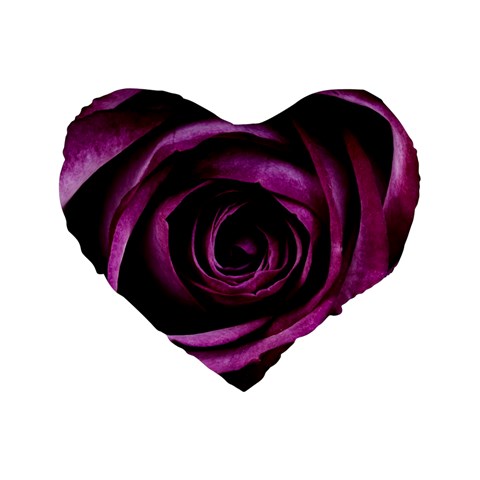 Deep Purple Rose 16  Premium Heart Shape Cushion  from ArtsNow.com Front