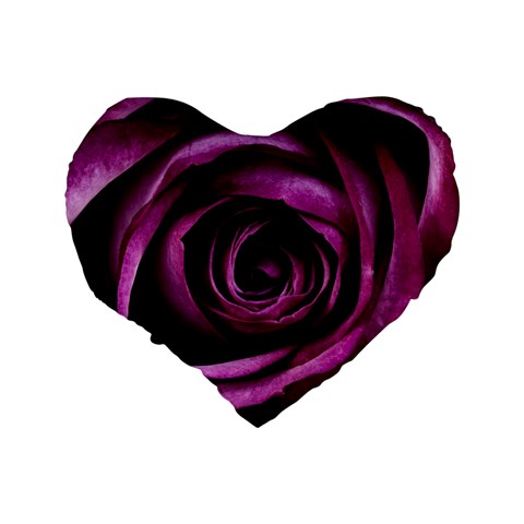 Deep Purple Rose 16  Premium Heart Shape Cushion  from ArtsNow.com Back