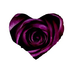 Deep Purple Rose 16  Premium Heart Shape Cushion  from ArtsNow.com Back