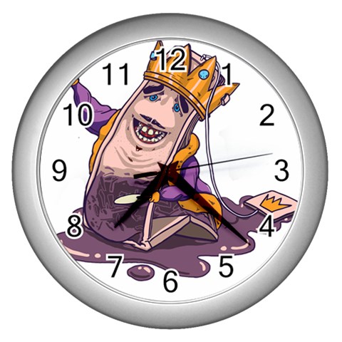 Royaltea Wall Clock (Silver) from ArtsNow.com Front