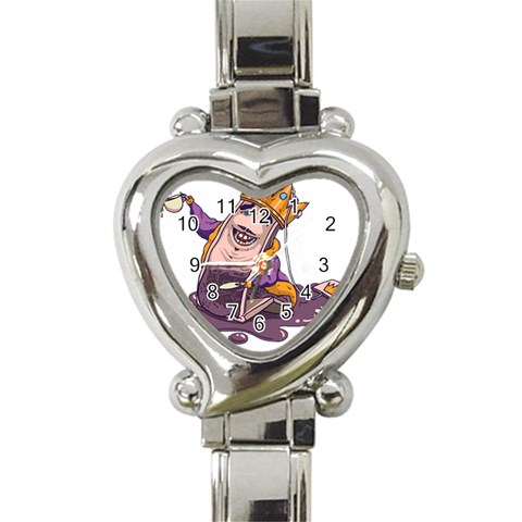 Royaltea Heart Italian Charm Watch  from ArtsNow.com Front