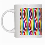 Rainbow Waves White Coffee Mug