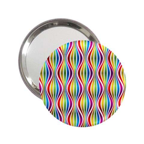 Rainbow Waves Handbag Mirror (2.25 ) from ArtsNow.com Front