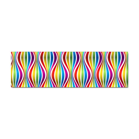 Rainbow Waves Bumper Sticker 100 Pack from ArtsNow.com Front