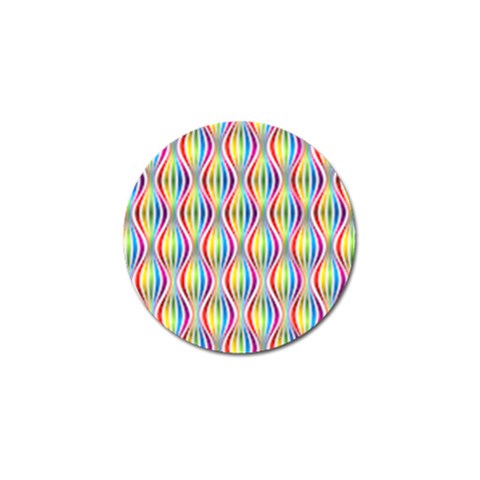 Rainbow Waves Golf Ball Marker 4 Pack from ArtsNow.com Front