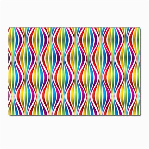 Rainbow Waves Postcard 4 x 6  (10 Pack) from ArtsNow.com Front