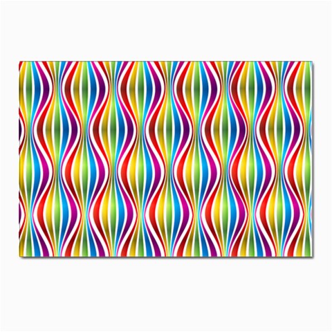 Rainbow Waves Postcards 5  x 7  (10 Pack) from ArtsNow.com Front