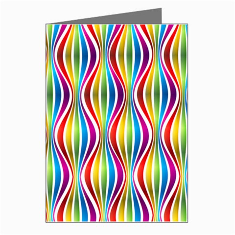 Rainbow Waves Greeting Card from ArtsNow.com Left