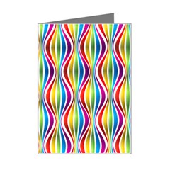 Rainbow Waves Mini Greeting Card from ArtsNow.com Left