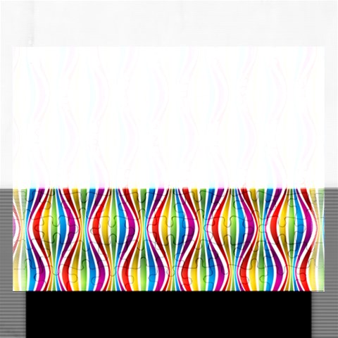 Rainbow Waves Jigsaw Puzzle (Rectangle) from ArtsNow.com Front