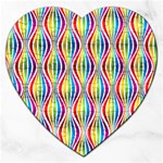 Rainbow Waves Jigsaw Puzzle (Heart)