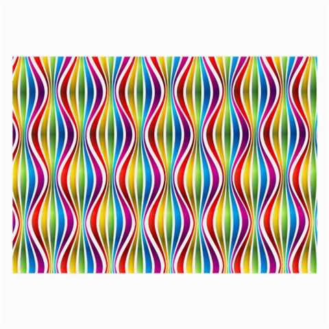 Rainbow Waves Glasses Cloth (Large) from ArtsNow.com Front