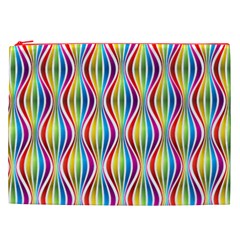 Rainbow Waves Cosmetic Bag (XXL) from ArtsNow.com Front