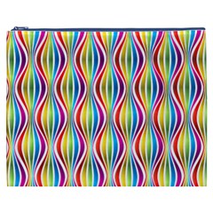 Rainbow Waves Cosmetic Bag (XXXL) from ArtsNow.com Front