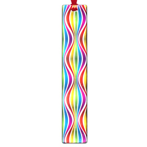 Rainbow Waves Large Bookmark from ArtsNow.com Front