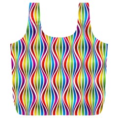 Rainbow Waves Reusable Bag (XL) from ArtsNow.com Back