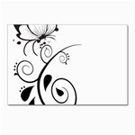 Floral Butterfly Design Postcards 5  x 7  (10 Pack)