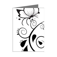 Floral Butterfly Design Mini Greeting Card (8 Pack) from ArtsNow.com Right